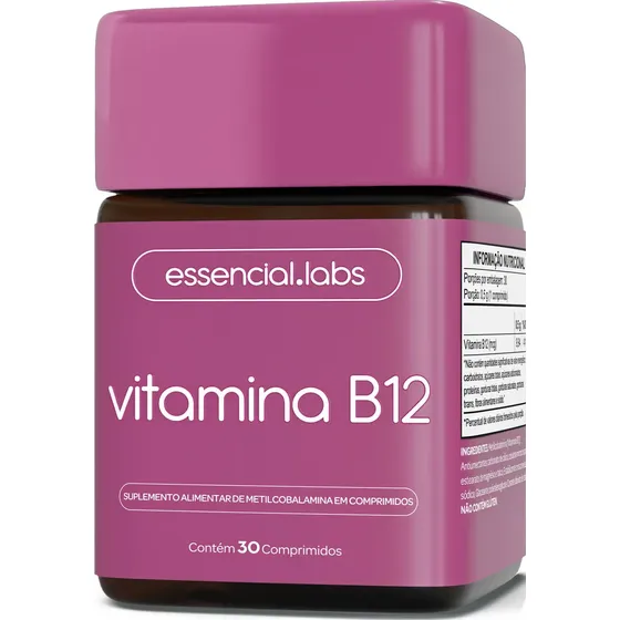 VITAMINA B12 METILCOBALAMINA - Fórmula com Máxima Pureza e Absorção - 30 Doses