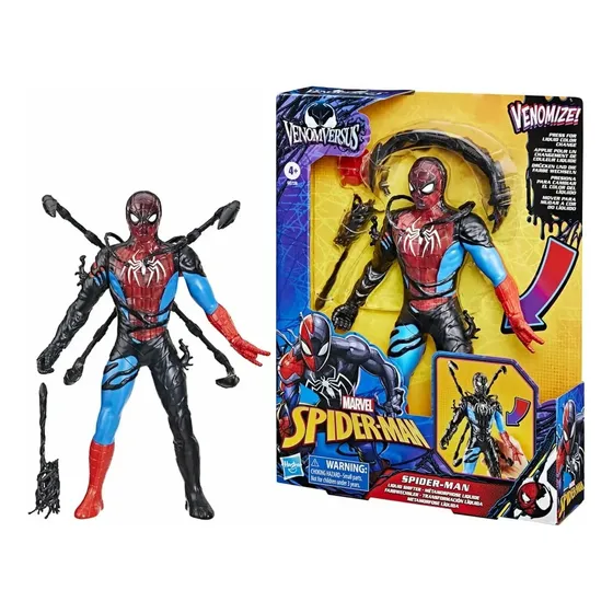 Boneco de ação do Homem-Aranha versus Venom do Homem-Aranha