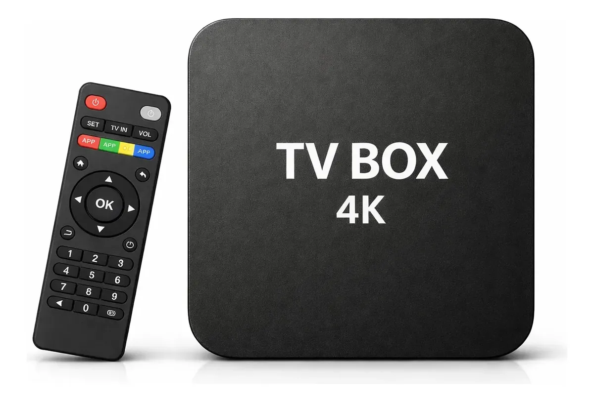 Tv Smat Box Ultra Hd Android Wi-fi 5g Youtube Netflix Google Preto Padrão