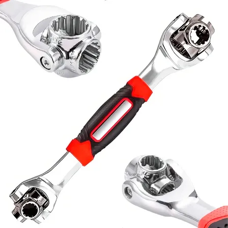 Chave Tigre Universal De Boca 48 Em 1 Combinada Soquete 360 Prateado