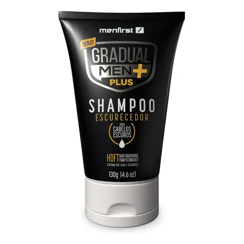 Shampoo Escurecedor De Cabelo Gradual Men Plus Mais Potente Menfirst