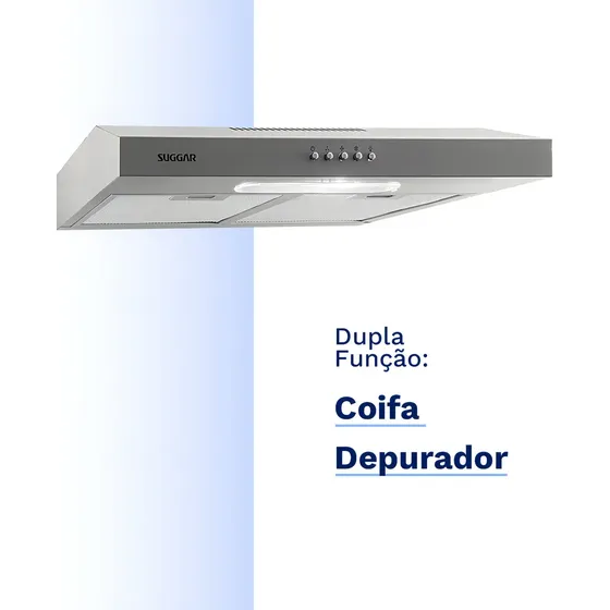 Depurador Exaustor Slim 60cm Prata Dps162pr Suggar