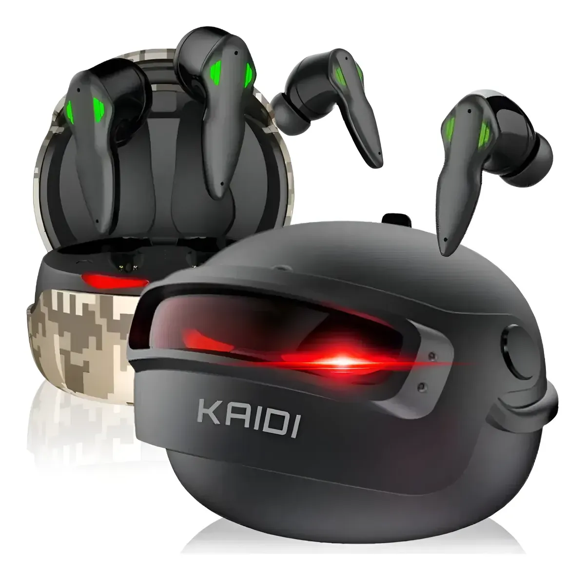 Fone De Ouvido Bluetooth Kd777 Capacete Sem Fio Game 250mah Preto