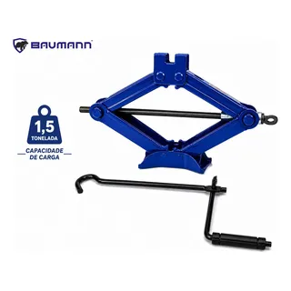 Macaco Mecânico Universal Baumann Tipo Sanfona 1,5 Toneladas
