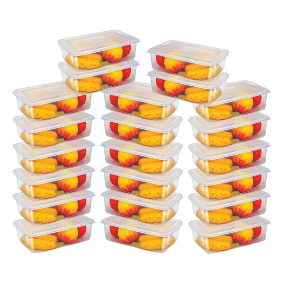 Kit 22 Potes 1 Litro Transparente Bpa Free Organizador