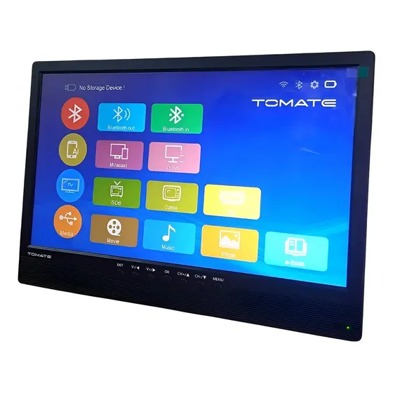 Tv Digital Portátil 17 Hd Recarregável 12v Espelhamento