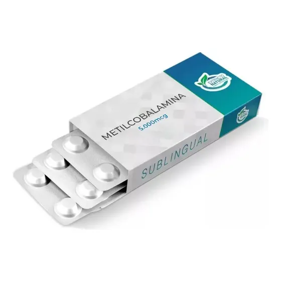 Metilcobalamina Vitamina B12 5.000mcg 90 Comp.sublingual Sabor Framboesa