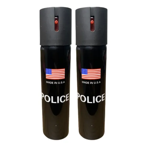 Kit 2 Un Spray De Defesa Pessoal 110ml Pimenta Extra Forte Cor Preto