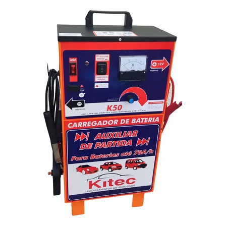 Carregador de Baterias 12V 150A com Auxiliar de Partida 70A/h