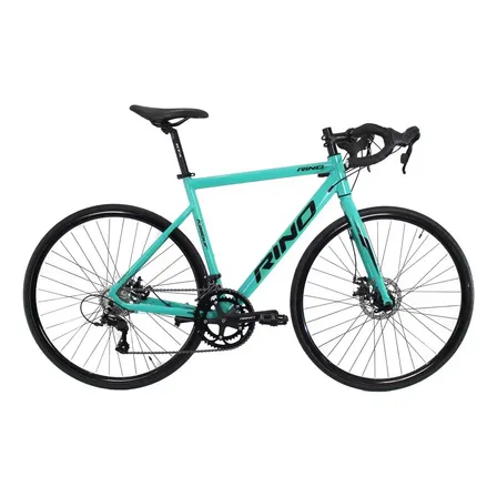 Bicicleta Aro 700 Rino Speed Gaya Aluminio 2x9v Disc Cor Azul-turquesa Tamanho do quadro 55 cm