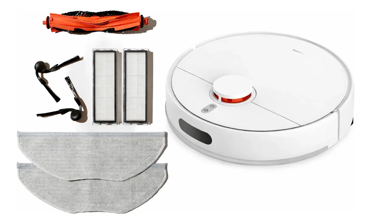 Aspirador Robô Xiaomi S40 Inteligente Bivolt + Kit Completo Branco 127/220v