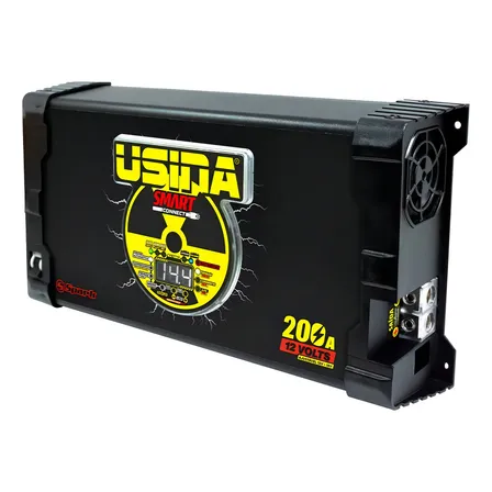 Fonte Carregador Usina 200a Smart Connect Monovolt 220v Cor Preto
