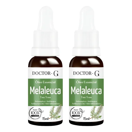 Kit 2 Óleo Essencial De Melaleuca 100% Puro (tea Tree) 15ml
