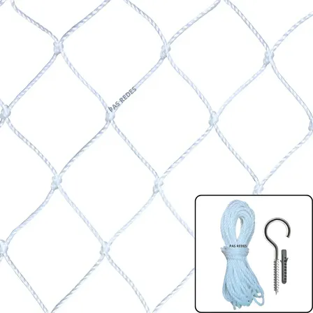 Rede Tela De Proteção Janelas Crianças Gatos 2,00 X 1,50 Cor Branca Branco