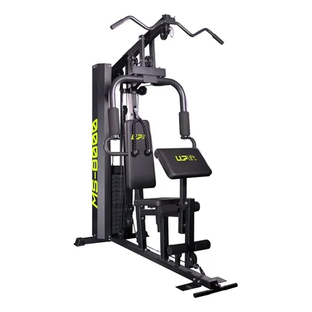 Estação De Musculação Com 80kg De Peso Uplift Banco Scott Estrutura Preto Estofamento Preto