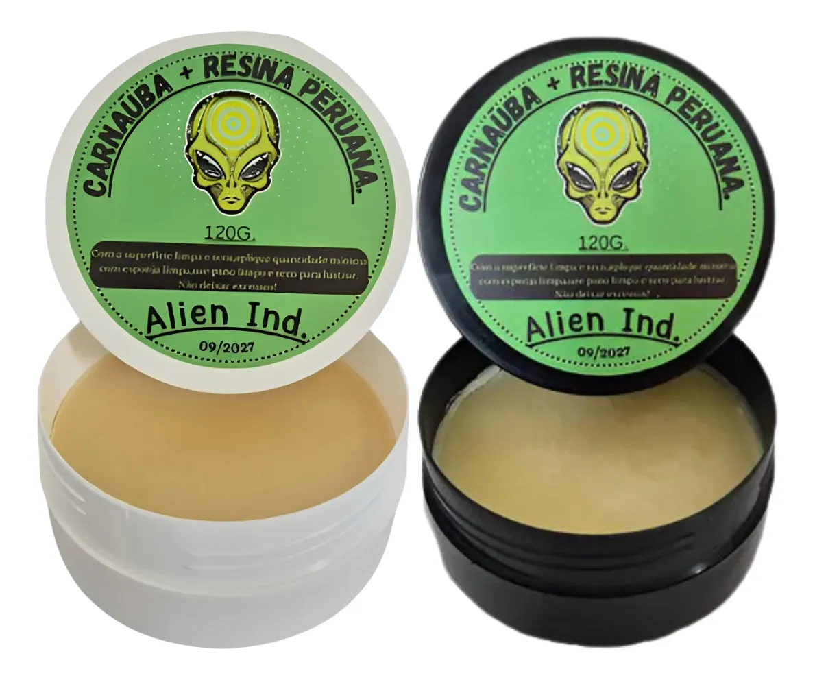 Kit 2 Cera Alien Lataria + Cera Revitalizadora De Plástico