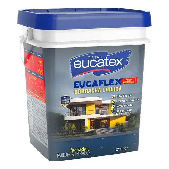 Eucatex Eucaflex Borracha Líquida Impermeabilizante 16L / 20kg