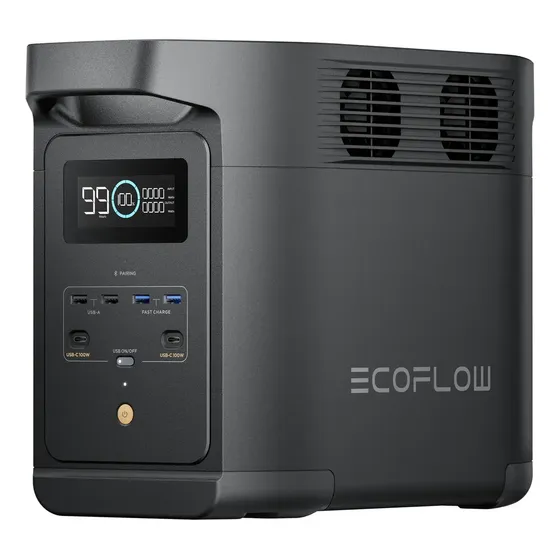 Ecoflow DELTA BLACK E980 127v Estação Portátil Solar