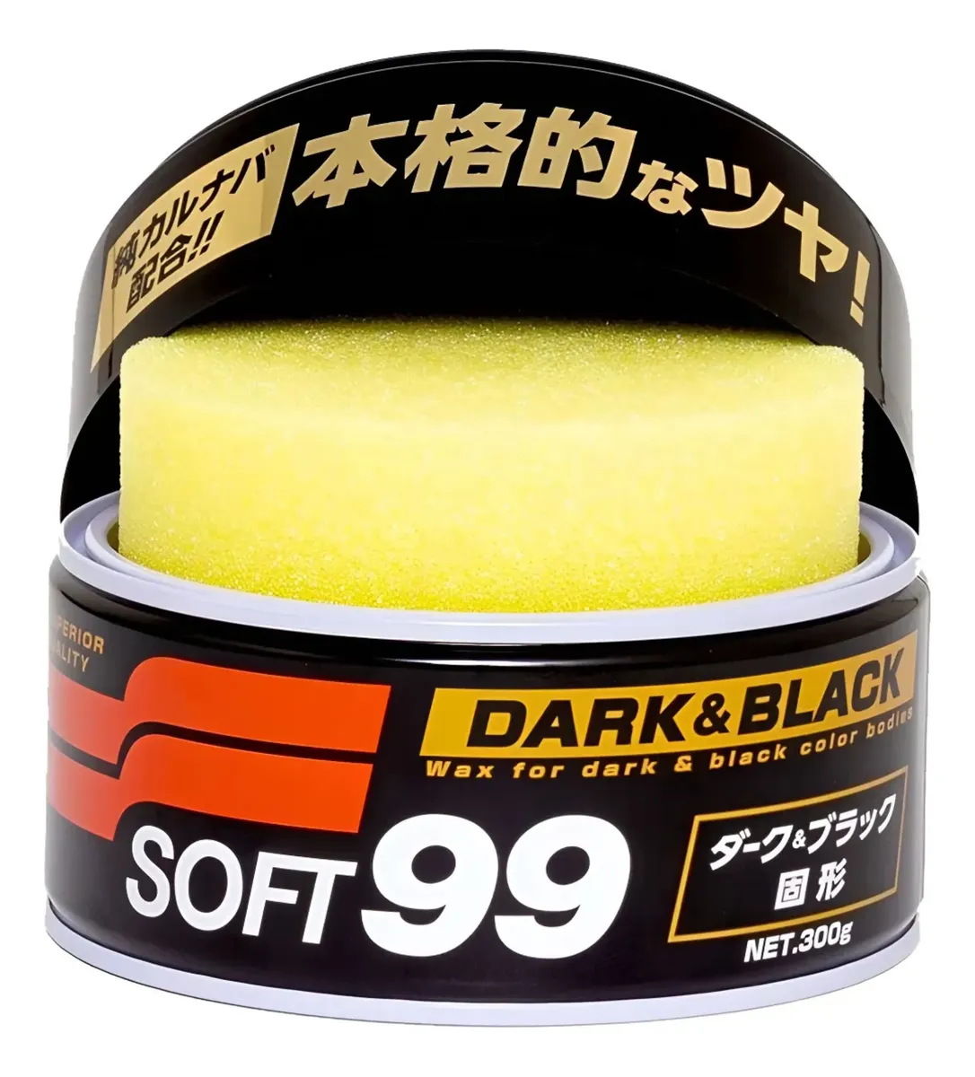 Cera Soft99 Dark & Black 300g Carnaúba Carros Escuros