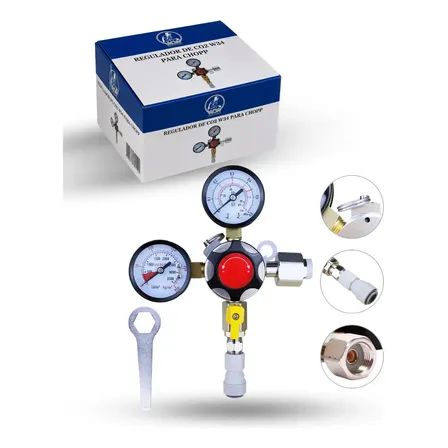Controladora De Pressão Co2 Regulador Chopp C/ Engate Rapído