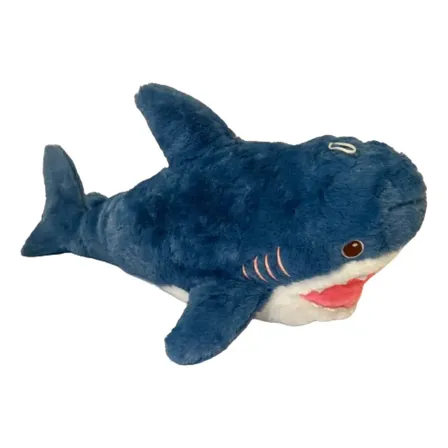 Tubarão Pelúcia Grande 50cm Antialérgico Lavável Azul-marinho S2 Toys