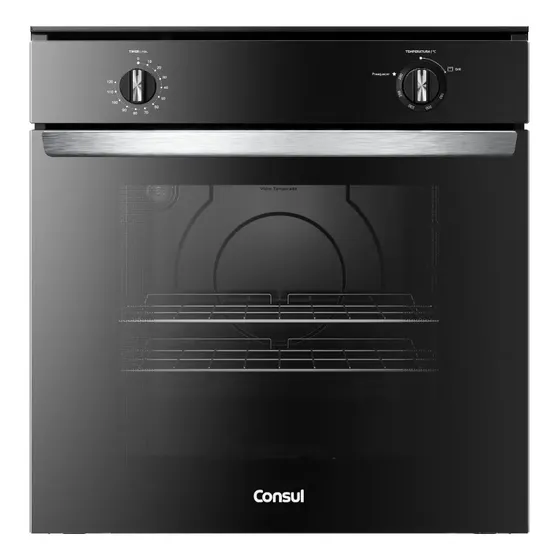Forno de Embutir a Gás Consul 78L Com Grill e Timer - COA84CE