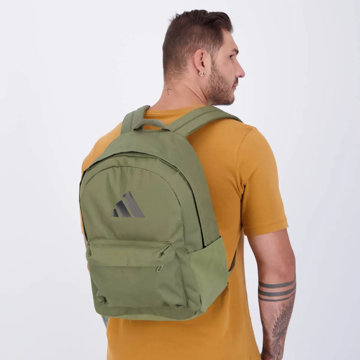 Mochila adidas Clássica Bars Verde Único