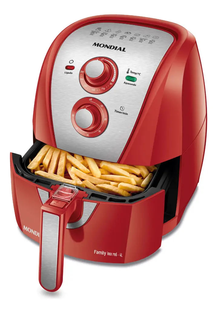 Fritadeira Sem Óleo Air Fryer 4L Mondial 1500W - AFN-40-RI