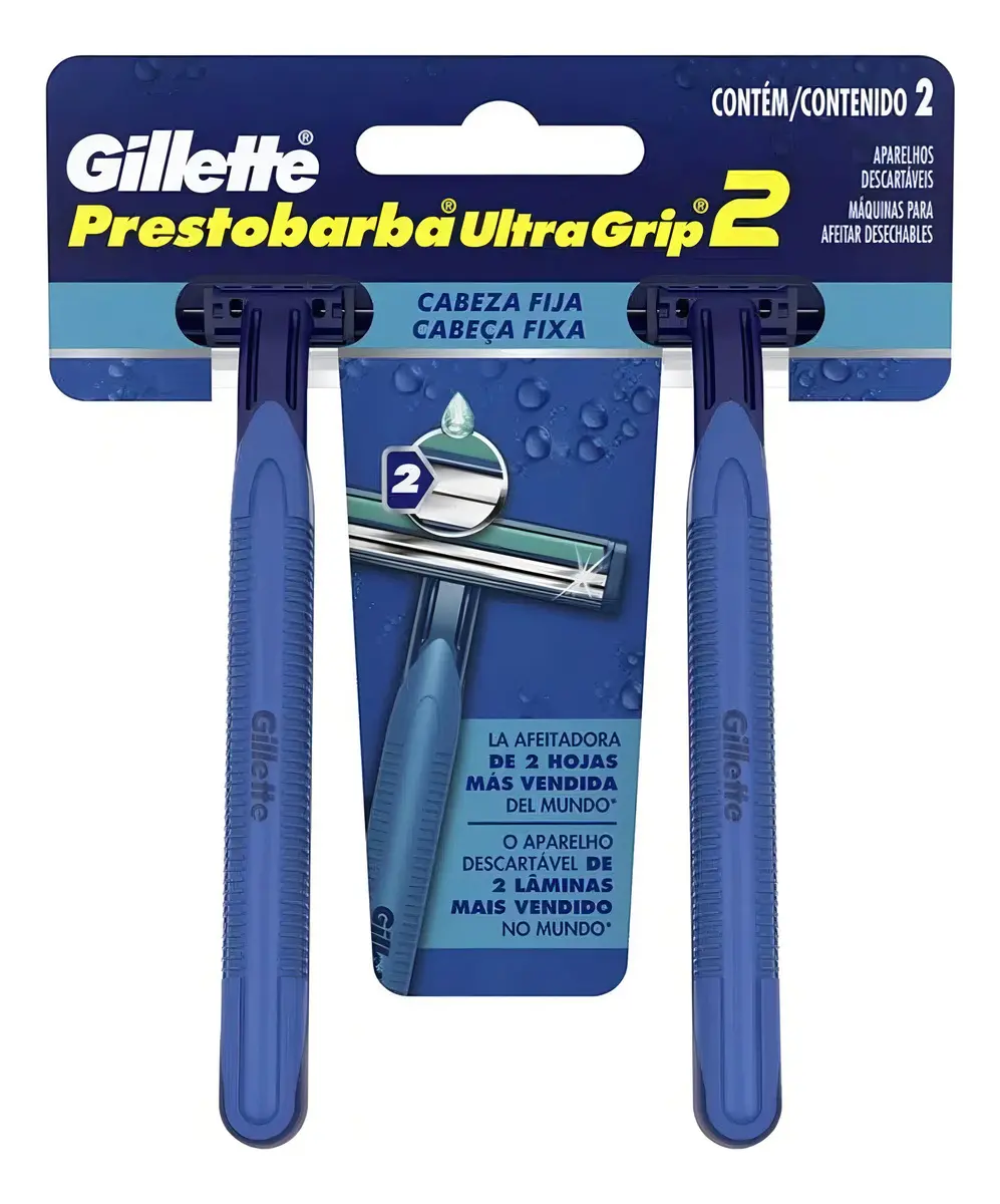 Barbeador Gillette Ultragrip Prestobarba 12x2un - 1 Pacote
