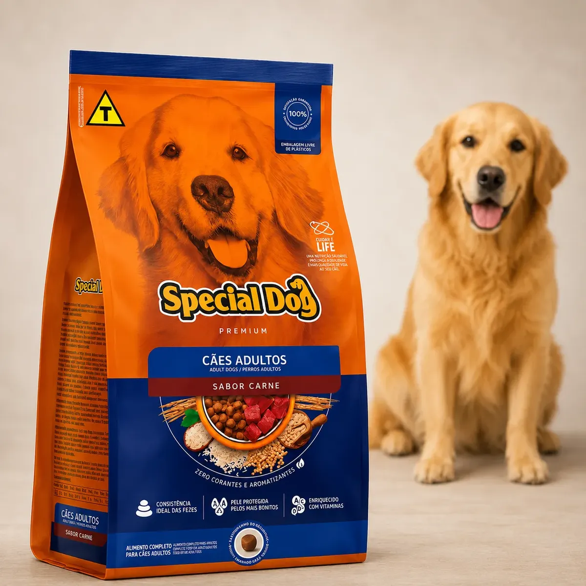 Ração Special Dog Premium Sabor Carne Adulto 15kg