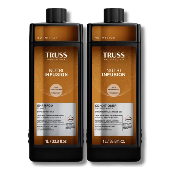 Kit Truss Profissional Nutri Infusion Salon Duo Shampoo E Condicionador 1 Litro Cada