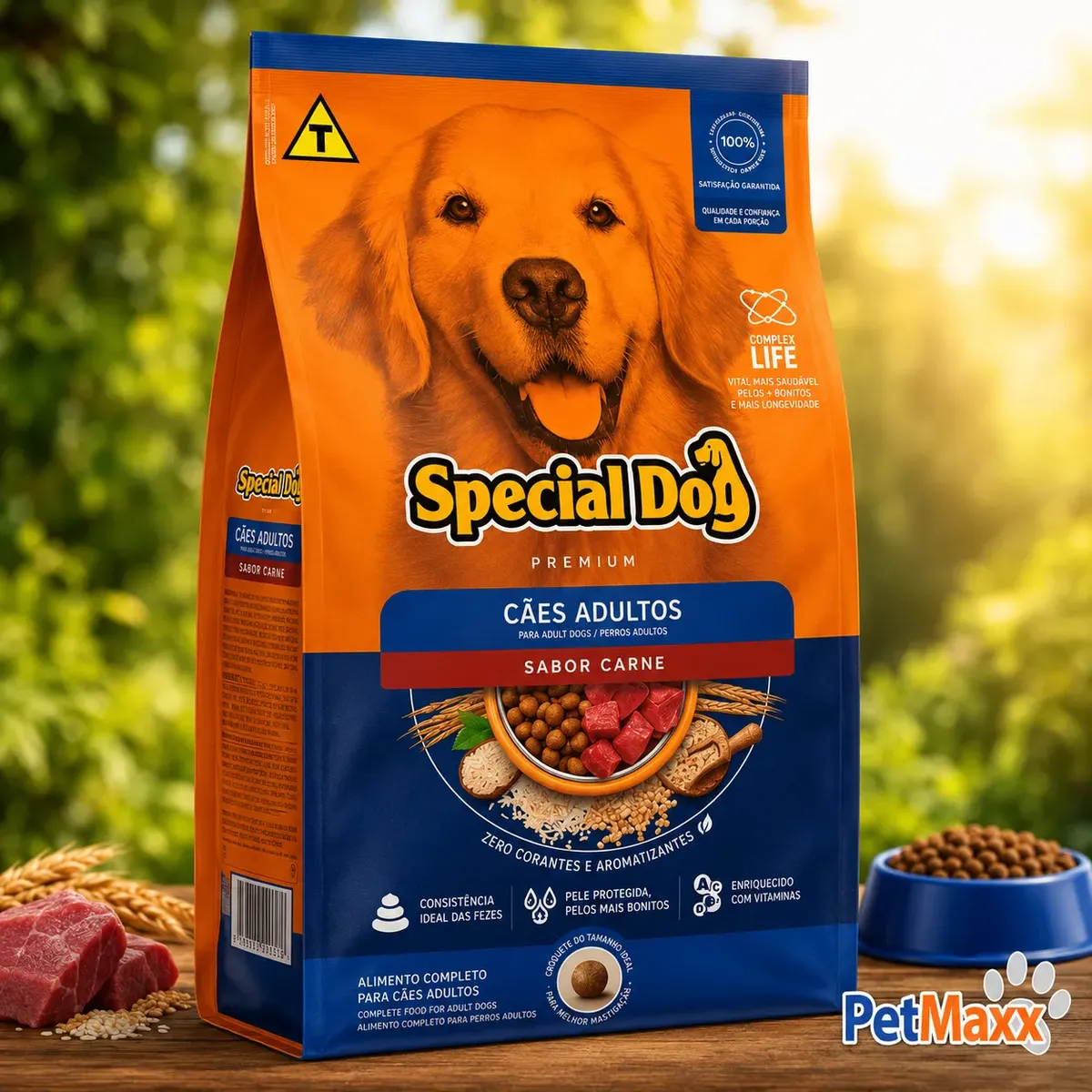 Ração Special Dog Para Cães Adultos Sabor Carne 15kg +brinde
