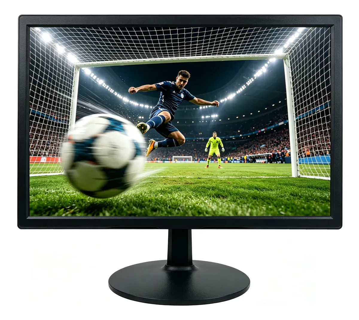 Monitor Led 16 Polegadas 60hz 5ms Vesa Entradas Vga + Hd Preto 127/220v