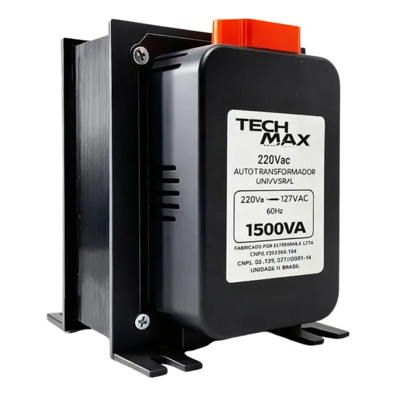 Transformador 1500VA 825 watts potência Bivolt com Proteção térmica Segura pequenos eletrodomésticos