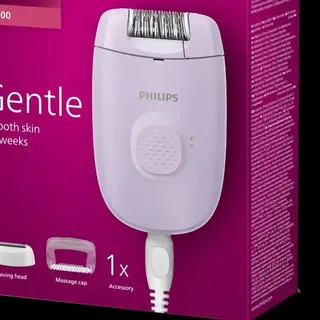 Philips Depilador Feminino para Corpo e Regiões Sensíveis Série 2000 Pele macia por até 4 semanas | Cabeça de raspagem e massageador | Remove pelos curtos | BRE237/00