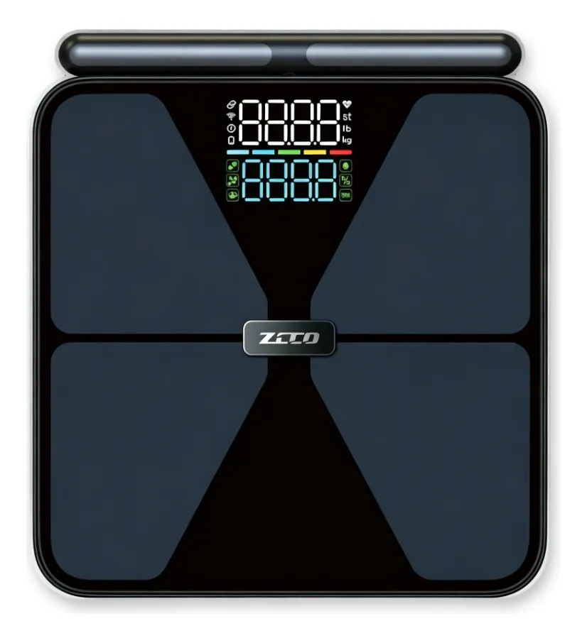 Balança Digital Bioimpedância Smart Zcco 8 Sensor Wifi+ App