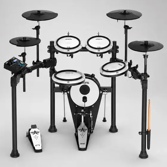 Bateria Eletrônica Aroma TDX-25 II 9 Corpos Bluetooth 420 Sons