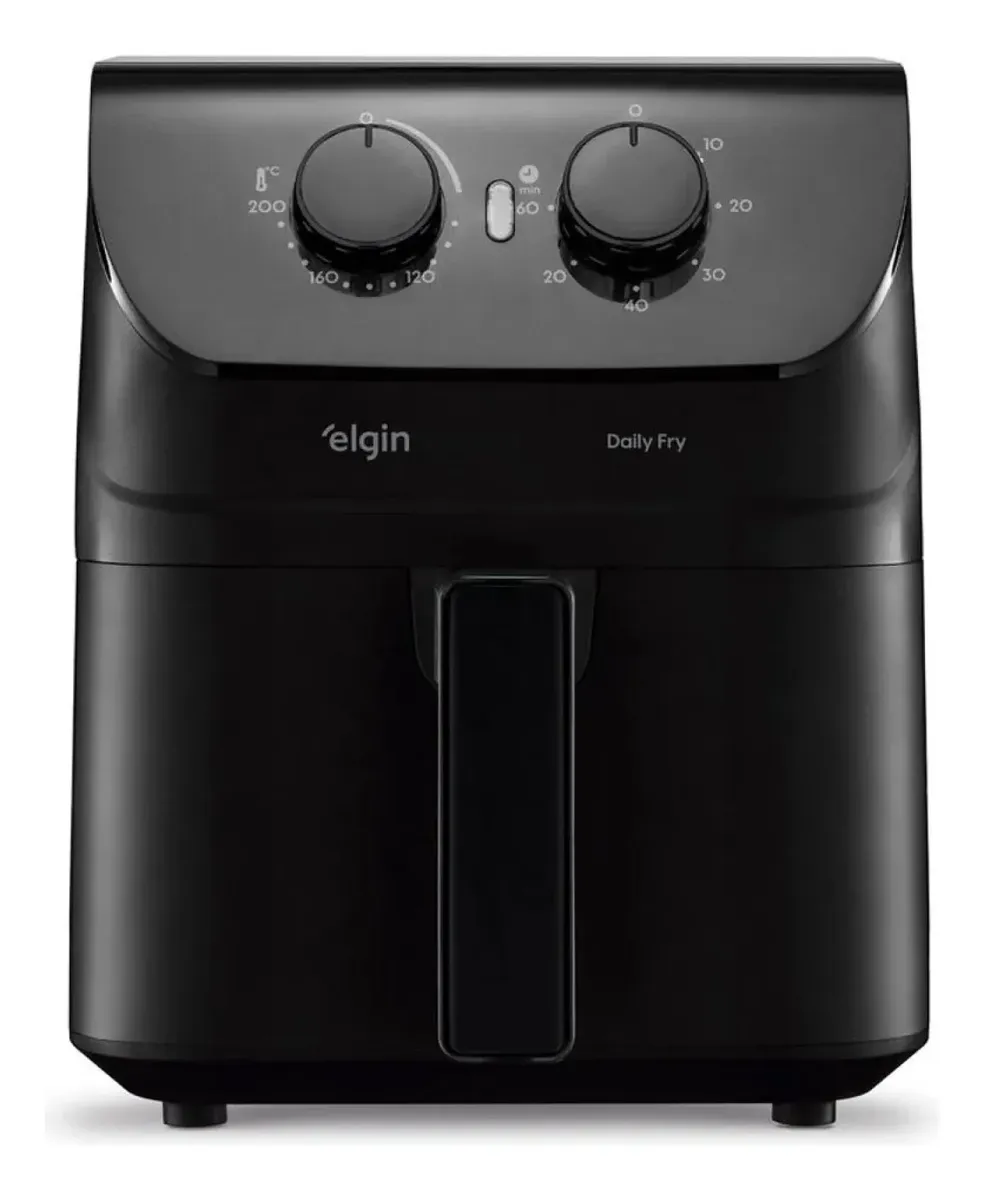 Fritadeira Elétrica Air Fryer 4,2l 1400w Daily Fry Elgin Preto 220v
