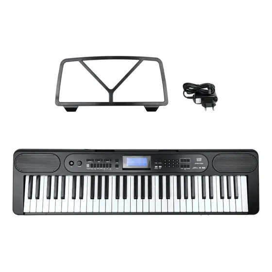 Teclado Musical AZ Keys Sense KS61BT com 61 Teclas Sensíveis, Bluetooth e MIDI USB