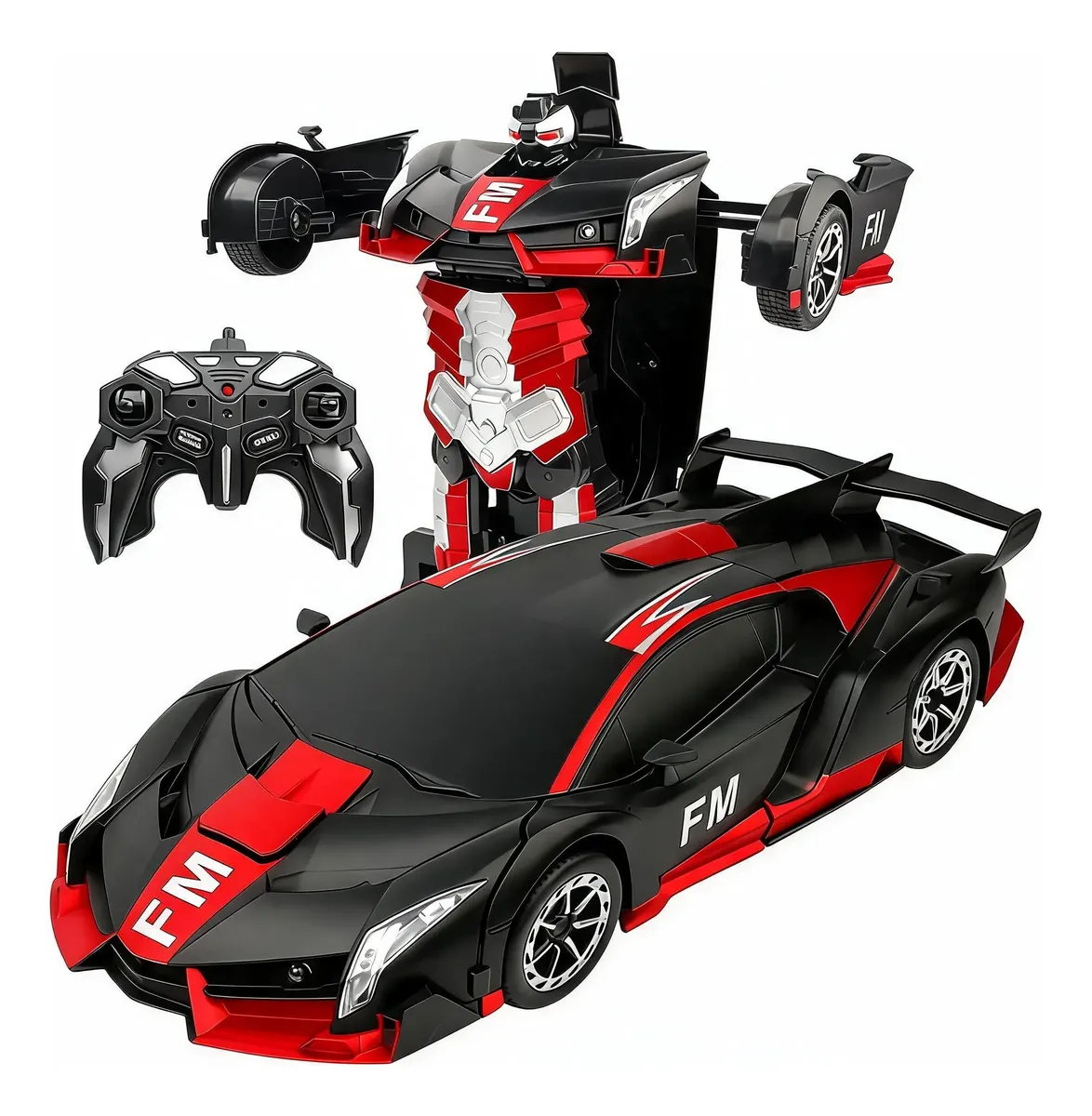 Carro Robô 2 Em 1 Transformador Controle Remoto 4wd 2,4ghz