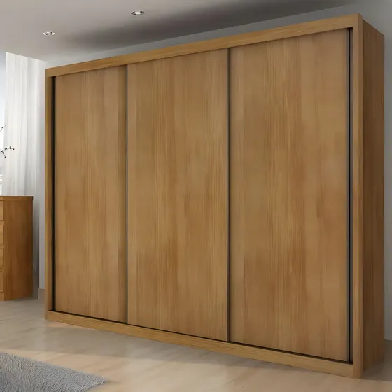 Guarda Roupa Casal MDF Horizonte Vegas 3 Portas 6 Gavetas Moderno