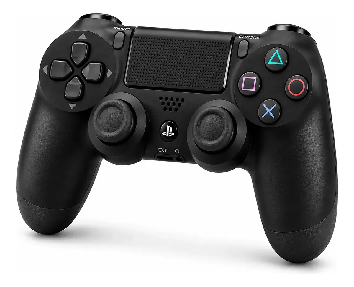 Controle Sem Fio Para Ps4 Bluetooth Dualshock 4 Preto Preto