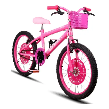 Bicicleta Infantil Aro 20 Feminina Stx Princess Menina 6 A 10 Anos Freio V-brake Cor: Rosa