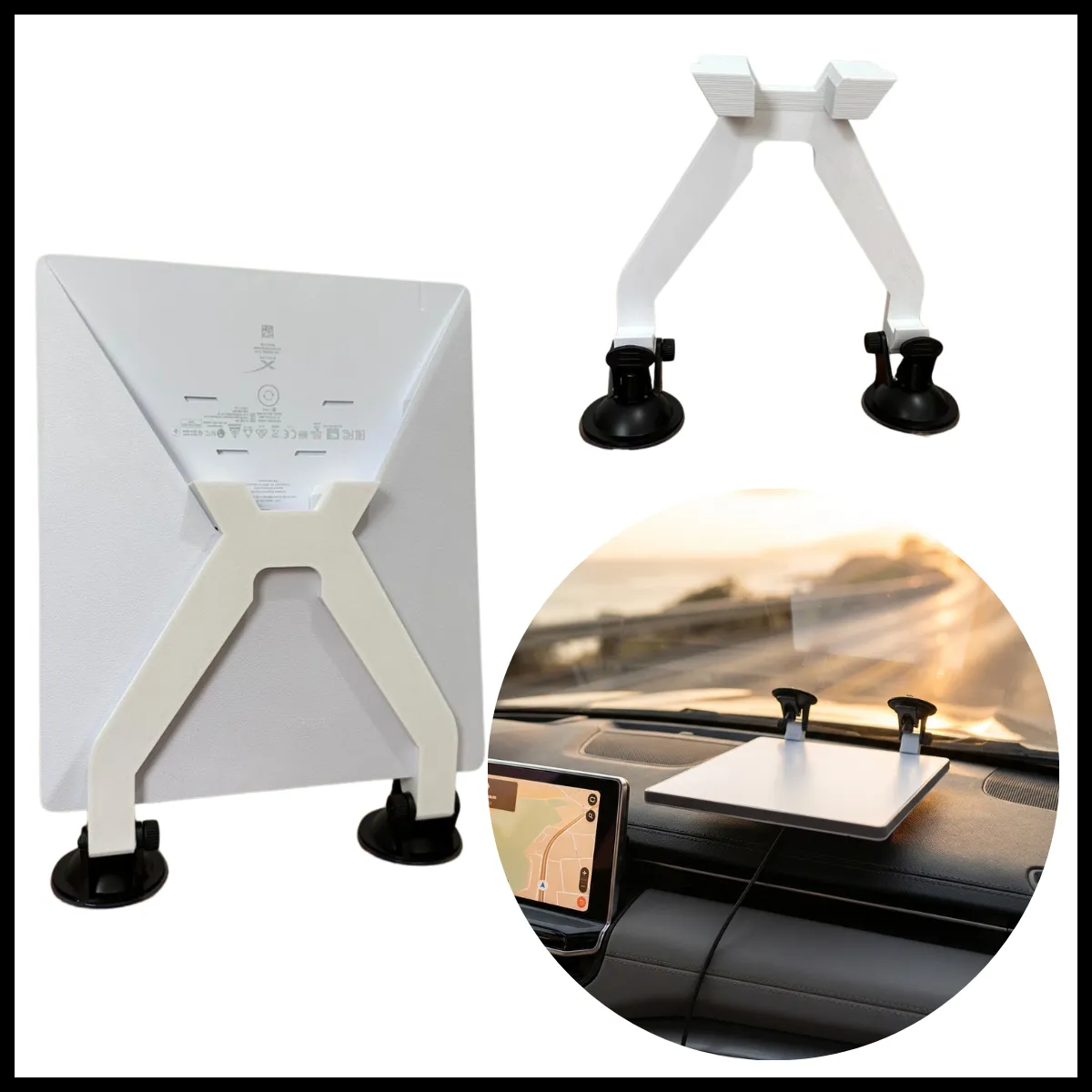 Suporte Starlink Mini Painel Para-brisa Ventosas Antimulta