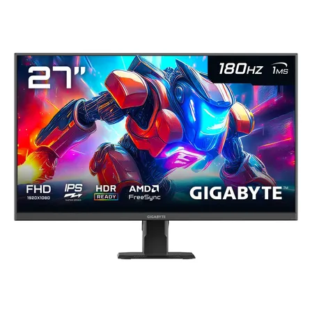 Gigabyte Gs27fa Monitor Gaming 27cfhd 180hz Ips De Super Velocidade Preto