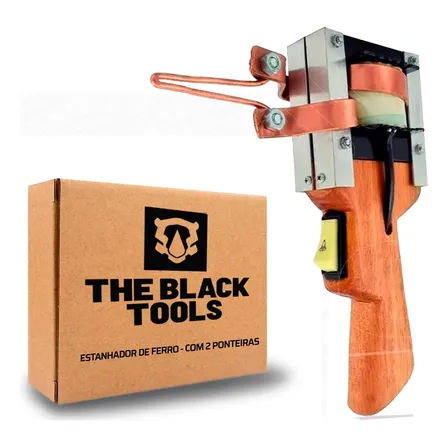Ferro De Solda Estanhador Profissional Pistola Madeira Envernizada 750w The Black Tools 220v