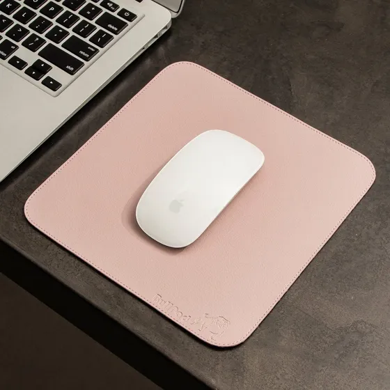 Mousepad 20x20cm Cores Com Fundo Emborrachado Cor Rosa Desenho impresso Courino