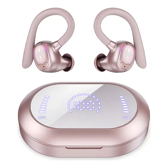 Fone de Ouvido Mertto Sem Fio YYK-635 Rosa Com Bluetooth 5.3 e Microfone
