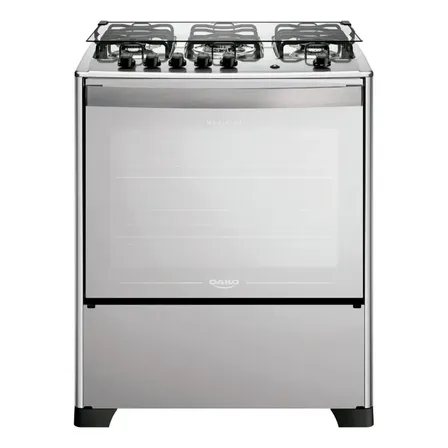 Fogão 5 Bocas Dako Magister Espelhado Mesa Inox Style Bivolt
