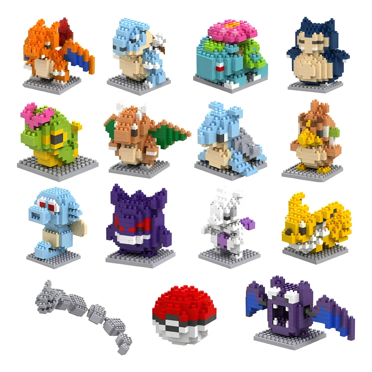 Blocos De Montar Pokémon Kit Construção Brinquedo Infantil